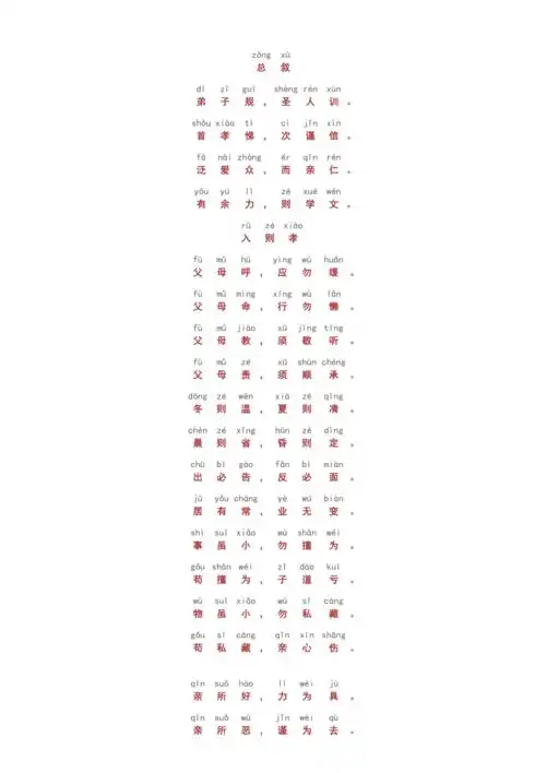 弟子规全文带拼音docx