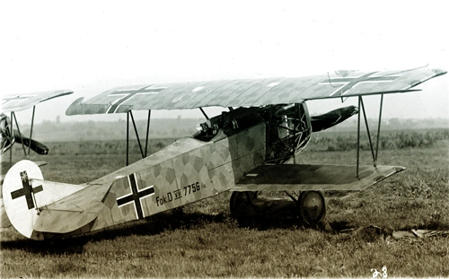 一战德军航空队的末日大杀器福克dⅦ战斗机