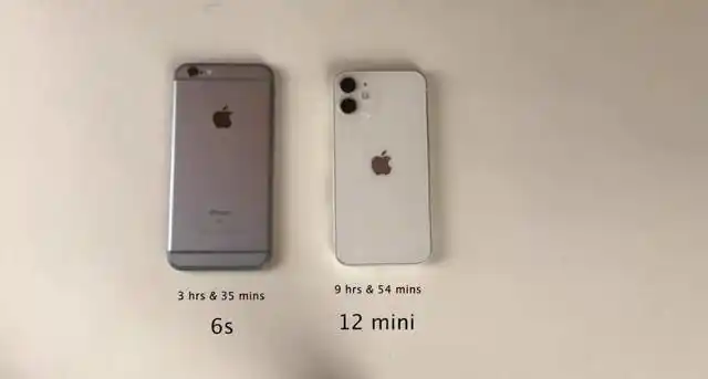 经典对决苹果12mini和6s续航实测对比