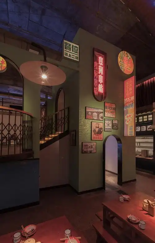 餐饮店设计分享民国风主题餐厅装修一个盛满回忆的空间
