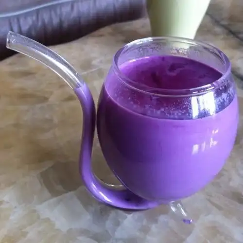 楑--做的紫薯牛奶