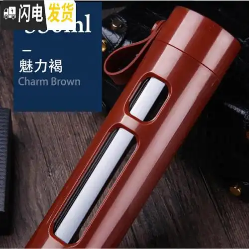 三维工匠大容量玻璃水杯男创意防摔双层便携夏天保温杯