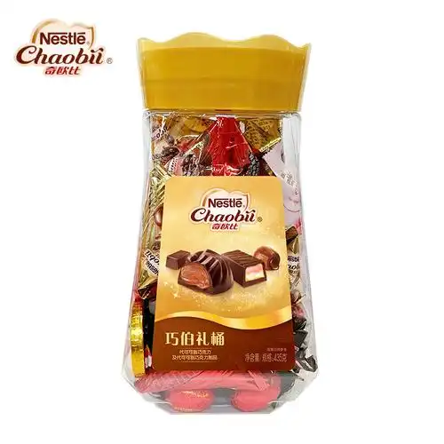 徐福记巧伯礼桶装435g礼盒奇欧比巧克力送礼年货团购(代可可脂)