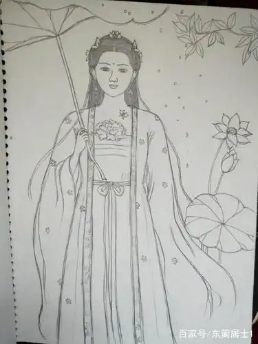 铅笔画古风美女,有没有你喜欢的