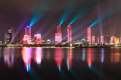 深圳绚丽的灯光秀