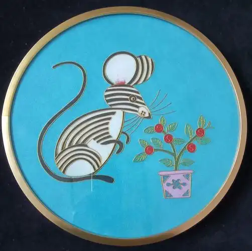 她创作一起来欣赏九江祝慧琼的景泰蓝掐丝珐琅画作