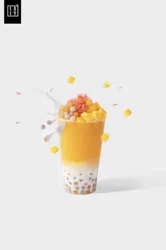 杨枝甘露 饮品奶茶冷饮动感美食悬浮拍摄|摄影|产品摄影|1819摄影工作