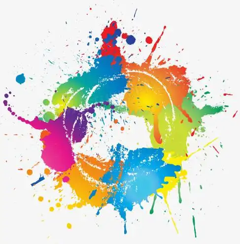 矢量彩色泼墨png图片素材下载_泼墨png_熊猫办公