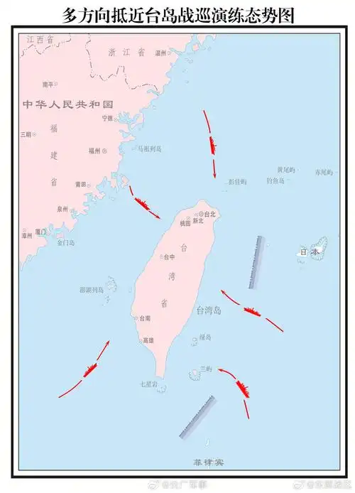 东部战区位台湾海峡台岛北部南部东部及金门岛马祖岛乌丘屿东引岛周边