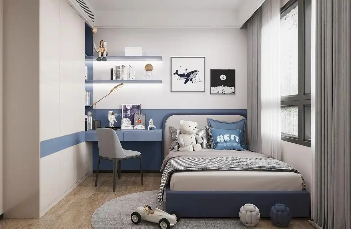 15-20岁男孩卧室装修效果图 - 抖音搜索