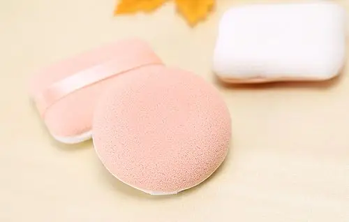 可俐两用化妆粉扑q094 透气易上粉 磨边方圆形粉扑套装 送小梳子