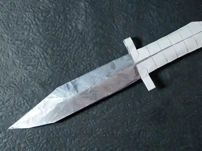 折纸兴趣爱好手工死神折纸图解教程折纸死神镰刀折纸武器飞刀折纸武器