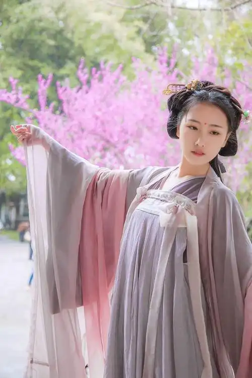 【禅山记汉服】【般若】唐 齐胸襦裙 大袖衫 女 披帛 不是古装-淘宝网