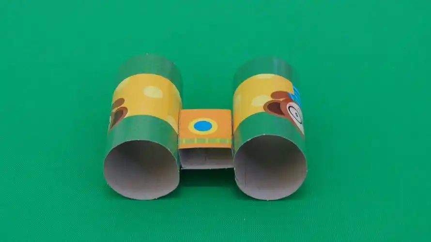 熊大立体手工diy:小小望远镜