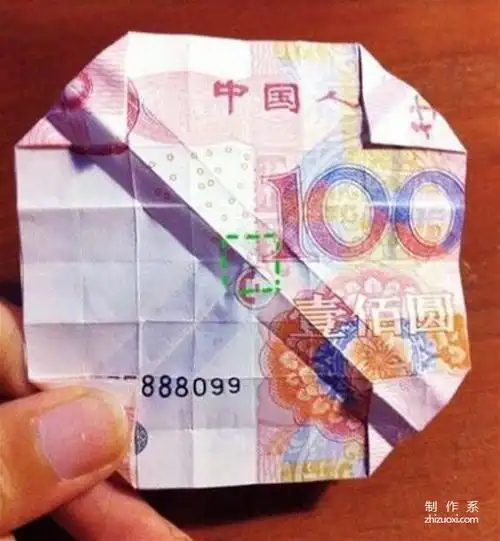 元折纸玫瑰教程图解大全-土豪玫瑰100元玫瑰花纸币折纸送女朋友的方法