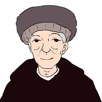 老人头像卡通人物老年人物png素材老人头像元素