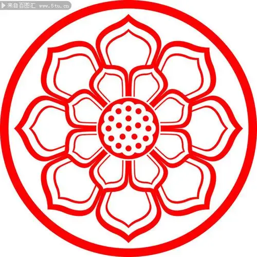 佛系莲花图案设计