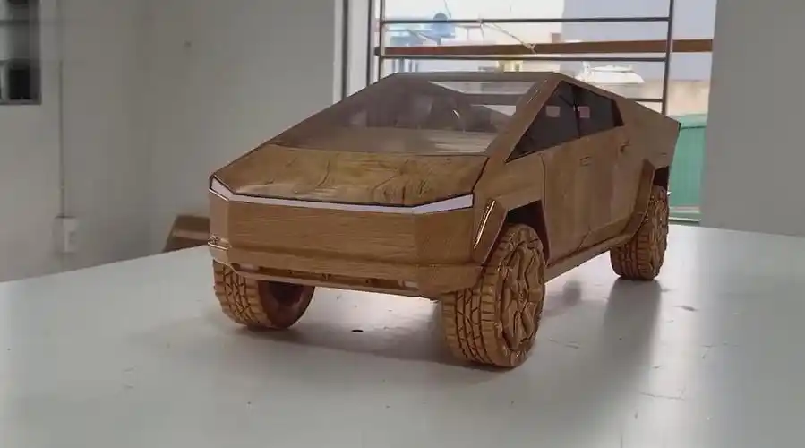 牛人手工制作特斯拉电动卡车模型……|汽车资讯|汽车视频|新能源_新浪