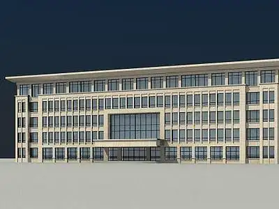 5层现代办公楼3d模型