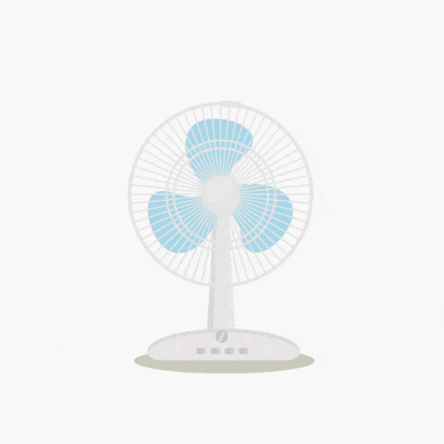 50个吹电扇空调表情包天气太热快来这里吹风