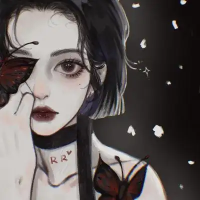 甜美很浪漫高级感气质高清卡通女头 手绘女生霸气冷艳女头大全_卡通