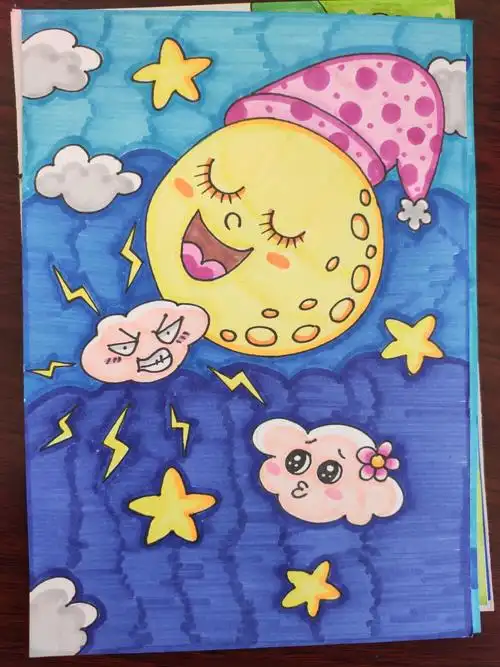 马克笔彩笔儿童画