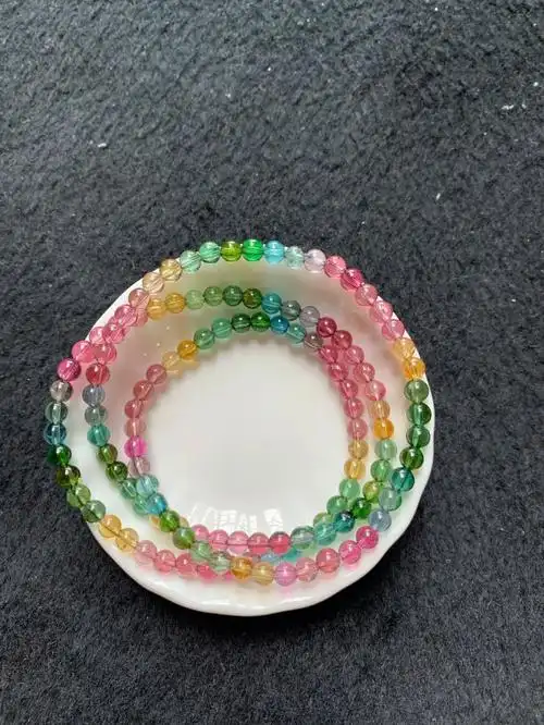 出证书无注胶碧玺三圈