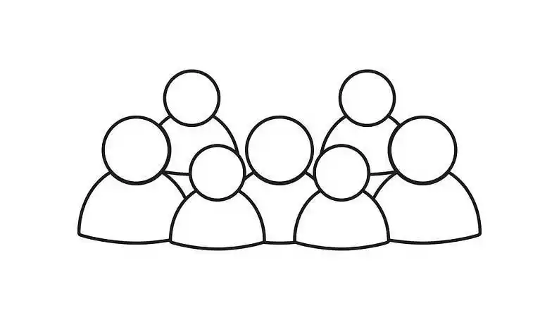 人群_矢量_象征_排列_风格_人_插画_高清图片_全景视觉