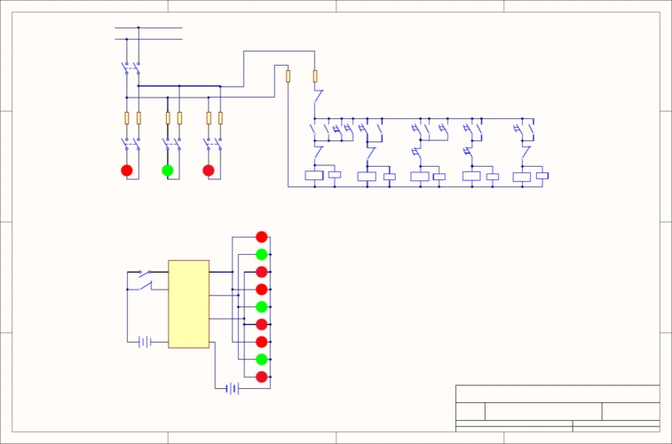 接线图 南北直行黄灯 dc24v m2 s7-300 m1 南北右转红灯南北右转绿灯