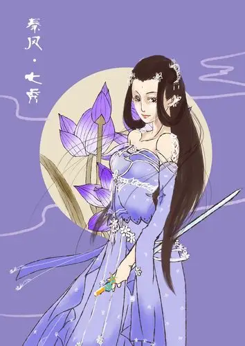 秦风·七秀_凌园依__插画师作品_涂鸦王国gracg.com