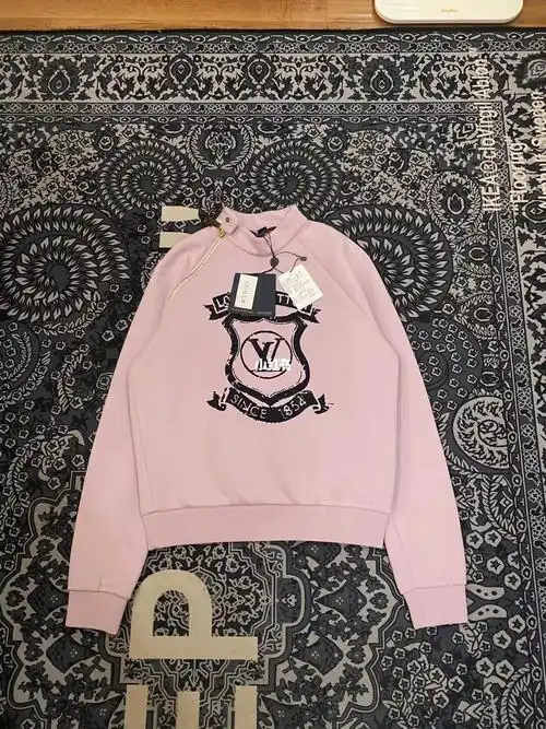 奢潮60lv2022fw最新款肩膀拉链女款卫衣