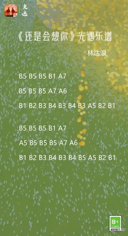 光遇还是会想你曲谱共享