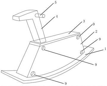 一种可拆卸的儿童木马椅