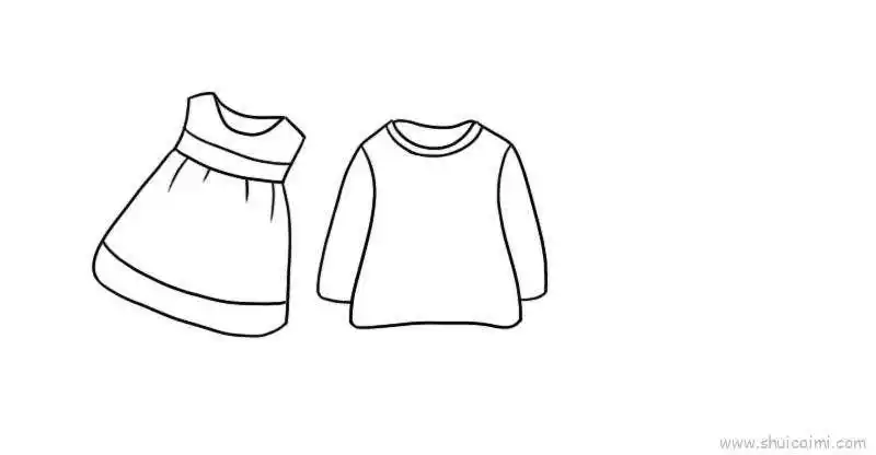 衣服儿童画怎么画衣服简笔画步骤