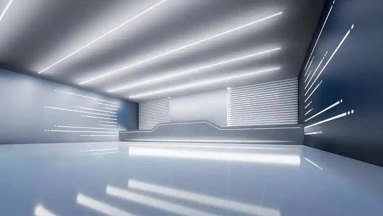 未来展厅的3d渲染背景.图片下载