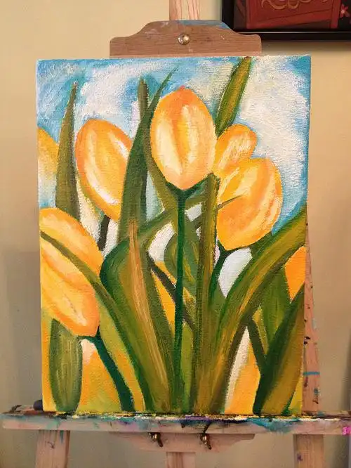 高龄油画爱好者,创作进行中,求鼓励!