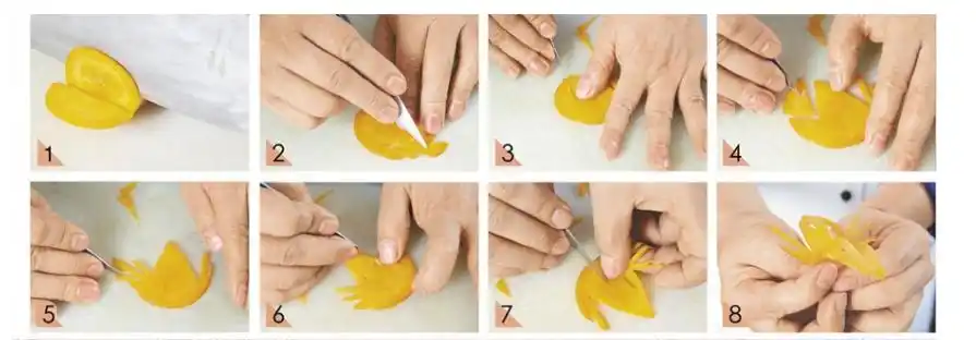 胡萝卜切蝴蝶的方法