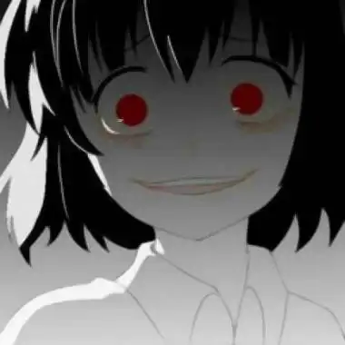 动漫丧系头像女黑白