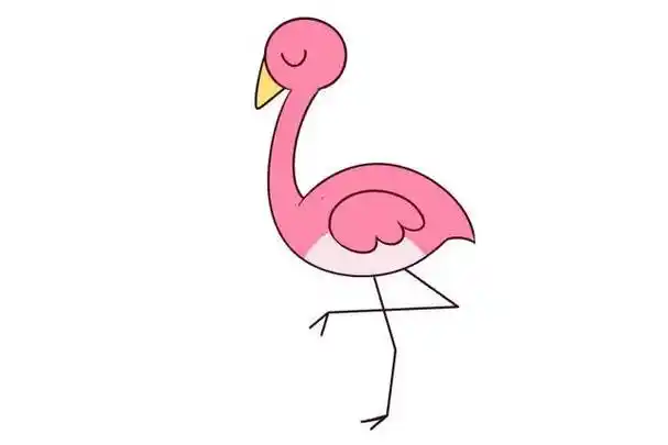 火烈鸟简笔画 火烈鸟简笔画图片
