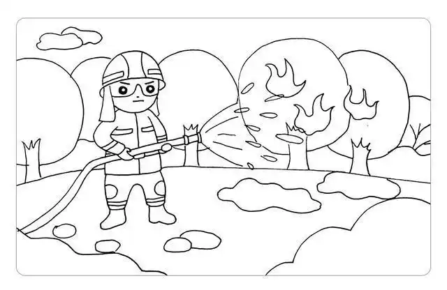 致敬消防英雄简笔画图文视频教程