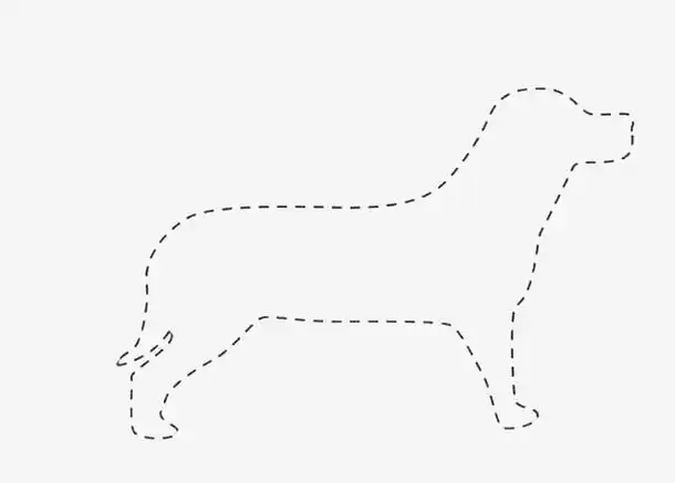 可爱小狗虚线圈