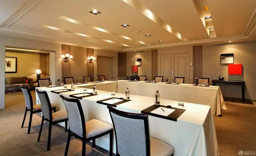 精品酒店小型会议室布置装修效果图片