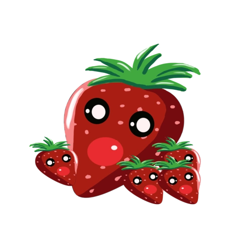 可爱卡通草莓动画装饰图图片