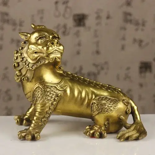 纯铜谛听摆件地藏王菩萨坐骑复古办公室家具工艺品礼品-阿里巴巴