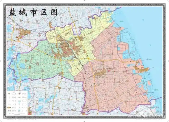 新版盐城地图有《盐城市地图》《盐城市主城区图》《盐城市区图》3幅