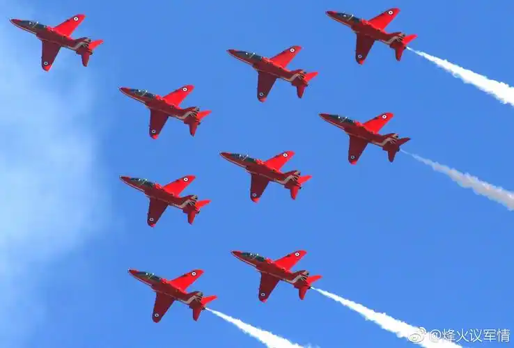 英国"红箭"飞行表演队的风采