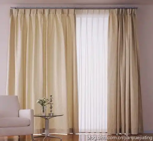窗帘 倍 褶皱效果图