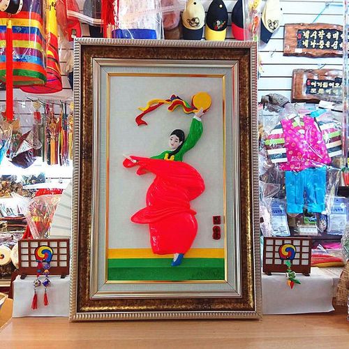 朝鲜族手工韩服diy木框装饰画框韩式客厅玄关背景墙壁饰