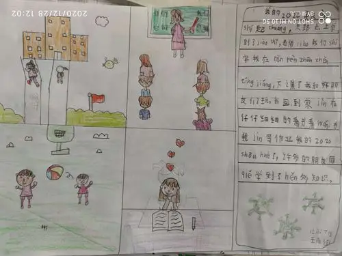 "我的2020"八神庄小学二年级第18周绘画日记交流分享
