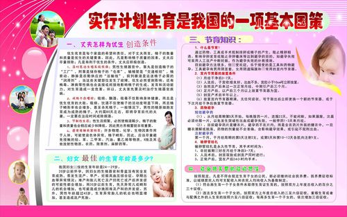 海报印制写真喷绘实行计划生育我国一项基本国策宣传栏写真